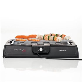 Ariete 723 Party Grill - barbecue elettrico. Potenza 2000W. Cottura lenta e rapida. Per carne, verdura e pesce. Dotata di vassoi