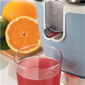 Ariete 413 Spremiagrumi Elettrico con Leva - Salvagoccia - Motore Silenzioso - 85 Watt - Design Vintage - Celeste