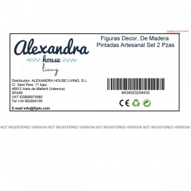 Statua Decorativa Alexandra House Living Legno di mango Etnico 20 x 90 x 31 cm 2 Pezzi