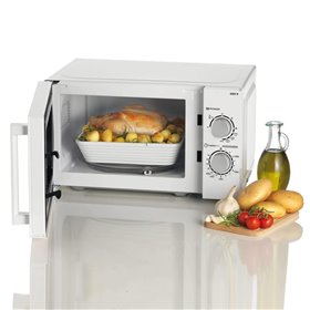 Ariete 952 Forno a Microonde Combinato con Grill - 5 Livelli di Potenza - 3 Funzioni Combinate - 1000 Watt - 20 Litri - Bianco