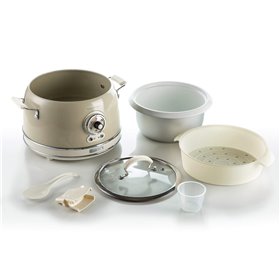 Ariete 2904 Rice Cooker - Cuociriso Elettrico con bowl in ceramica - Sushi fatto in casa - Multicooker - Linea Vintage - 3,5 L -