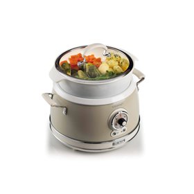 Ariete 2904 Rice Cooker - Cuociriso Elettrico con bowl in ceramica - Sushi fatto in casa - Multicooker - Linea Vintage - 3,5 L -