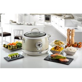 Ariete 2904 Rice Cooker - Cuociriso Elettrico con bowl in ceramica - Sushi fatto in casa - Multicooker - Linea Vintage - 3,5 L -