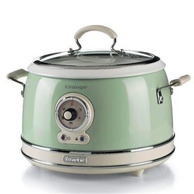 Ariete 2904 Rice Cooker - Cuociriso Elettrico con bowl in ceramica - Sushi fatto in casa - Multicooker - Linea Vintage - 3,5 L -