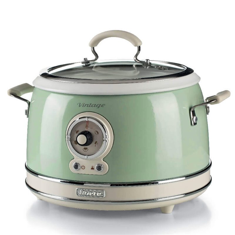 Ariete 2904 Rice Cooker - Cuociriso Elettrico con bowl in ceramica - Sushi fatto in casa - Multicooker - Linea Vintage - 3,5 L -