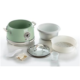 Ariete 2904 Rice Cooker - Cuociriso Elettrico con bowl in ceramica - Sushi fatto in casa - Multicooker - Linea Vintage - 3,5 L -