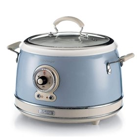 Ariete 2904 Rice Cooker - Cuociriso Elettrico con bowl in ceramica - Sushi fatto in casa - Multicooker - Linea Vintage - 3,5 L -