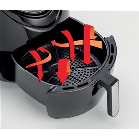 Ariete 4618 Airy Fryer XXL - Friggitrice ad Aria - Frigge 2,5 kg di Patatine Fritte - 7 Litri - Cottura Senza Olio e Grassi - 18
