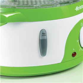 Ariete 911 Healthy Steam - Vaporiera Elettrica - 3 Cestelli - Contenitore per riso - Timer 60? - 800 Watt - 9 Litri - Bianco e V
