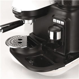Ariete 1318 Moderna Macchina per caffè espresso con macinacaffè integrato, per caffè in grani e macinato, cappuccinatore per sch