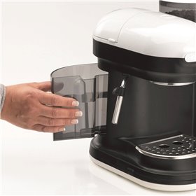 Ariete 1318 Moderna Macchina per caffè espresso con macinacaffè integrato, per caffè in grani e macinato, cappuccinatore per sch