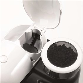 Ariete 1318 Moderna Macchina per caffè espresso con macinacaffè integrato, per caffè in grani e macinato, cappuccinatore per sch