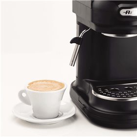 Ariete 1318 Moderna Macchina per caffè espresso con macinacaffè integrato, per caffè in grani e macinato, cappuccinatore per sch