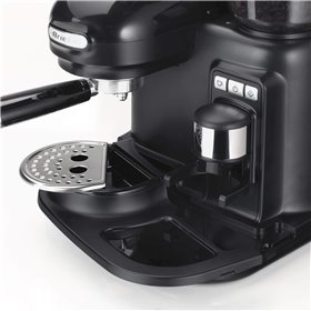 Ariete 1318 Moderna Macchina per caffè espresso con macinacaffè integrato, per caffè in grani e macinato, cappuccinatore per sch