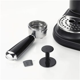 Ariete 1318 Moderna Macchina per caffè espresso con macinacaffè integrato, per caffè in grani e macinato, cappuccinatore per sch