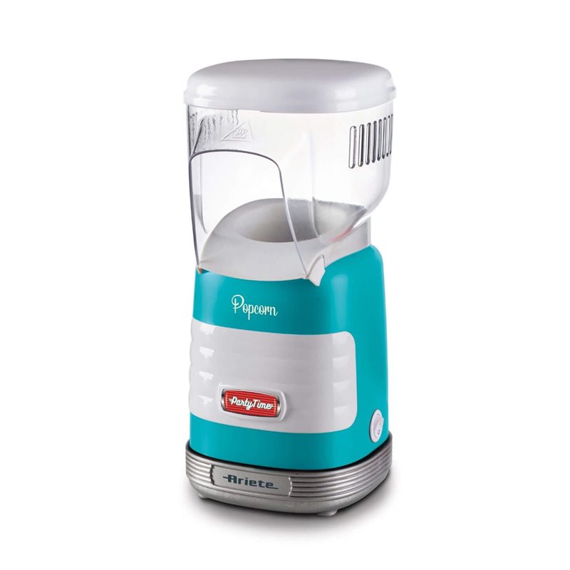 Ariete 2956, Pop Corn Party Time, Macchina per Pop Corn, Scoppia 60gr di Mais per Pop Corn in 2 minuti con Aria Calda, Senza Gra