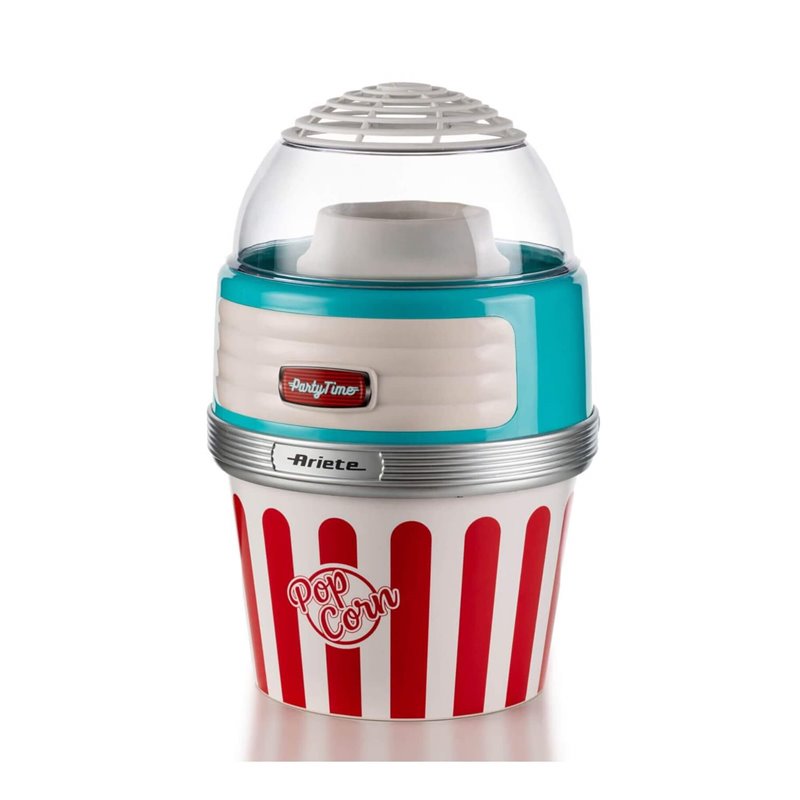 Ariete 2957 Pop Corn XL Party Time - Macchina per Popcorn - Scoppia 60gr di Mais in 2 minuti ad Aria Calda - Ciotola Estraibile 