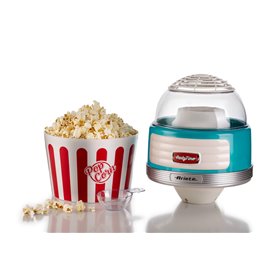 Ariete 2957 Pop Corn XL Party Time - Macchina per Popcorn - Scoppia 60gr di Mais in 2 minuti ad Aria Calda - Ciotola Estraibile 