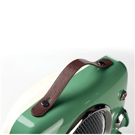 Termoventilatore Vintage, Freddo e Caldo, Termostato regolabile, Maniglia per facile trasporto, 2000 W, Verde