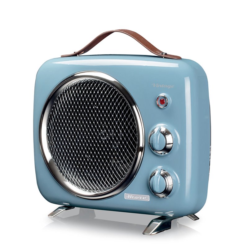 Termoventilatore Vintage, Freddo e Caldo, Termostato regolabile, Maniglia per facile trasporto, 2000 W, Verde