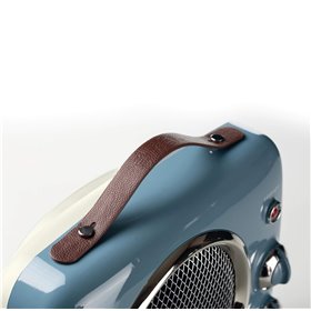 Termoventilatore Vintage, Freddo e Caldo, Termostato regolabile, Maniglia per facile trasporto, 2000 W, Verde