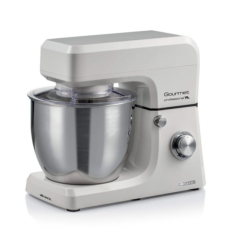 Ariete Gourmet Professional 7L 1598/00, Impastatrice Planetaria, 1200 W, Capacità 7 L, 3 Accessori, 6 Velocità, Funzione Pulse, 