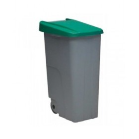 Secchio Spazzatura con Ruote Denox Verde 85 L 58 x 41 x 76 cm
