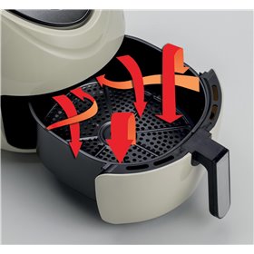 Ariete 4618 Airy Fryer XXL - Friggitrice ad Aria - Frigge 2,5 kg di Patatine Fritte - 7 Litri - Cottura Senza Olio e Grassi - 18