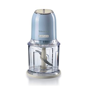 Ariete 438, Tritatutto Vintage, Chopper e Tritaghiaccio, 2 velocità, 4 lame in Acciaio Inox, Tazza graduata 600 ml, 400 W, Beige