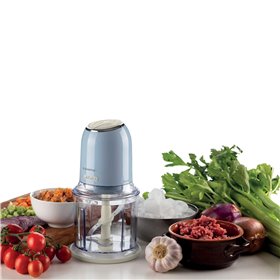 Ariete 438, Tritatutto Vintage, Chopper e Tritaghiaccio, 2 velocità, 4 lame in Acciaio Inox, Tazza graduata 600 ml, 400 W, Beige