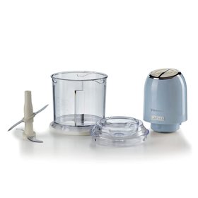 Ariete 438, Tritatutto Vintage, Chopper e Tritaghiaccio, 2 velocità, 4 lame in Acciaio Inox, Tazza graduata 600 ml, 400 W, Beige