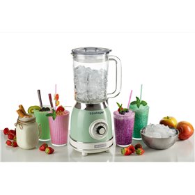 Ariete 583, Frullatore Vintage con tazza in vetro da 1,5 Litri, 4 Lame in Acciaio Inox, 4 Velocità + Pulse,1000 Watt, Verde
