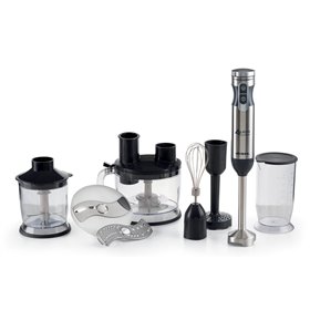 Ariete 898/1 4 Blades Multiprep 7in1, Frullatore a immersione, 7 funzioni, 1000W, 10 velocità + turbo, Capacità 2 L, Accessori i