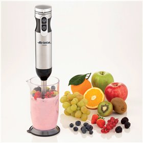 Ariete 898/1 4 Blades Multiprep 7in1, Frullatore a immersione, 7 funzioni, 1000W, 10 velocità + turbo, Capacità 2 L, Accessori i
