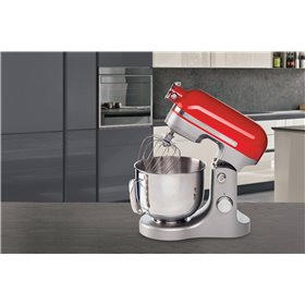 Ariete 1589 Planetaria Moderna, 1600 Watt, 11 velocità, 5,5 Litri, 3 accessori per impastare, amalgamare e montare. Rosso