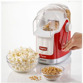 Ariete 2958 Pop Corn Maker Party Time, Macchina per pop corn con leva, 1100 Watt, Capacità 600 g, Cottura ad aria calda senza gr