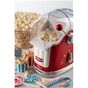 Ariete 2958 Pop Corn Maker Party Time, Macchina per pop corn con leva, 1100 Watt, Capacità 600 g, Cottura ad aria calda senza gr