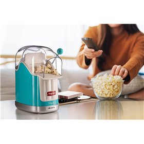 Ariete 2958 Pop Corn Maker Party Time, Macchina per pop corn con leva, 1100 Watt, Capacità 600 g, Cottura ad aria calda senza gr