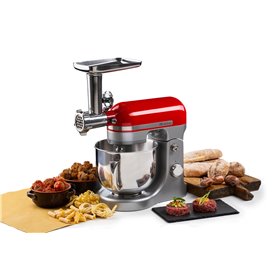 Ariete 4079 Accessorio tritacarne, insaccati e trafila pasta, Kit completo di accessori per Impastatrice Moderna di Ariete mod. 