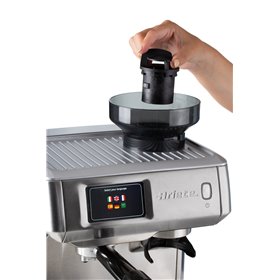 Ariete 1312, Macchina da Caffè con Display Digitale, Macinacaffè Integrato, Compatibile con Caffè in Polvere e Cialde ESE, 15 Ba