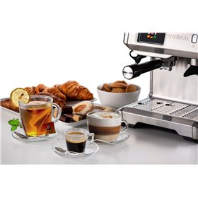 Ariete 1312, Macchina da Caffè con Display Digitale, Macinacaffè Integrato, Compatibile con Caffè in Polvere e Cialde ESE, 15 Ba