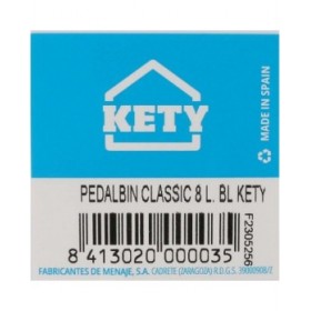 Cestino a pedale Bianco 8 L