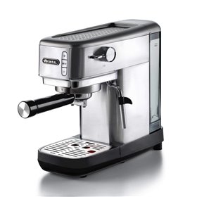 Ariete 1380 Macchina da caffè in metallo, compatibile con caffè in polvere e cialde ESE, 1300 W, Capacità 1,1 L, 15 bar di press