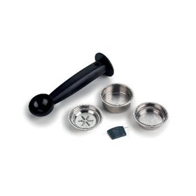 Ariete 1380 Macchina da caffè in metallo, compatibile con caffè in polvere e cialde ESE, 1300 W, Capacità 1,1 L, 15 bar di press