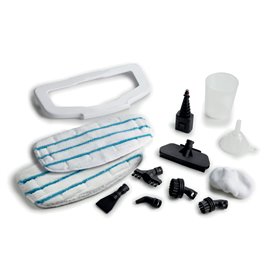 Ariete 4175 Steam Mop Foldable 10 in 1, Scopa a Vapore Pieghevole, 1500 Watt, 10 funzioni in 1, Kit accessori, Capacità 350 cc, 