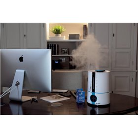 Ariete 2836 Sani-Jet Air, Umidificatore a ultrasuoni con funzione igienizzante, 30 Watt, Capacità Serbatoio 5L, 3 livelli di int