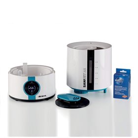 Ariete 2836 Sani-Jet Air, Umidificatore a ultrasuoni con funzione igienizzante, 30 Watt, Capacità Serbatoio 5L, 3 livelli di int