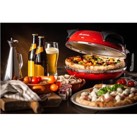 Ariete 909 Forno Pizza -  Pizza in 4 minuti - Piastra in pietra refrattaria con trattamento antiaderente - Temperatura max 400° 