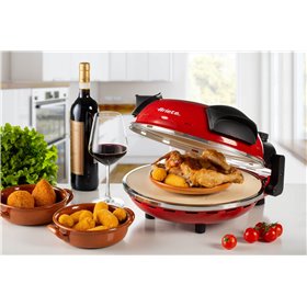 Ariete 909 Forno Pizza -  Pizza in 4 minuti - Piastra in pietra refrattaria con trattamento antiaderente - Temperatura max 400° 