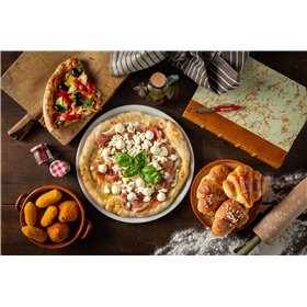 Ariete 909 Forno Pizza -  Pizza in 4 minuti - Piastra in pietra refrattaria con trattamento antiaderente - Temperatura max 400° 